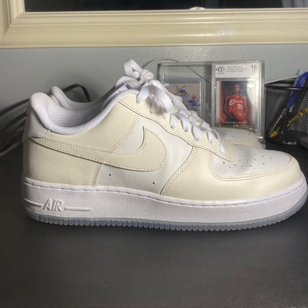 Costume Nike light beige/ cream/ white Air Force 1’s. Size 9.5